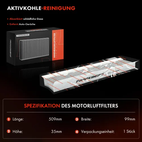 Filter, Innenraumluft Frankberg 5481FB0029297 Bild Filter, Innenraumluft Frankberg 5481FB0029297