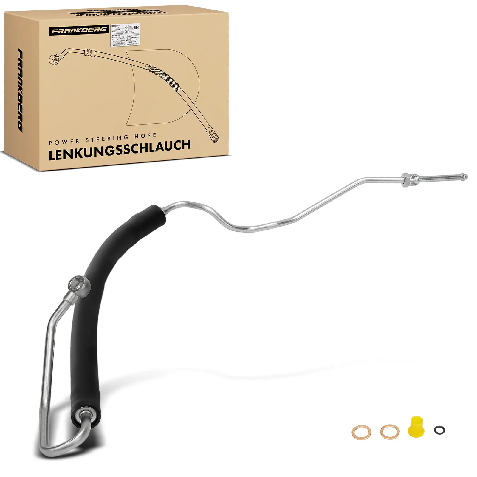 Hydraulikschlauch, Lenkung von Hydraulikpumpe nach Lenkgetriebe Frankberg 5481FB0029414