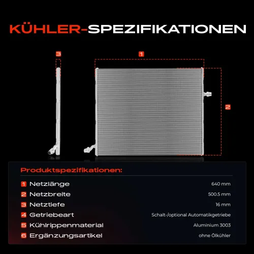 Kühler, Motorkühlung Frankberg 5481FB0029425 Bild Kühler, Motorkühlung Frankberg 5481FB0029425