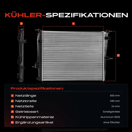Kühler, Motorkühlung Frankberg 5481FB0029430 Bild Kühler, Motorkühlung Frankberg 5481FB0029430