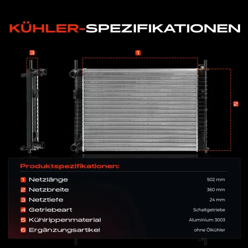 Kühler, Motorkühlung Frankberg 5481FB0029433 Bild Kühler, Motorkühlung Frankberg 5481FB0029433