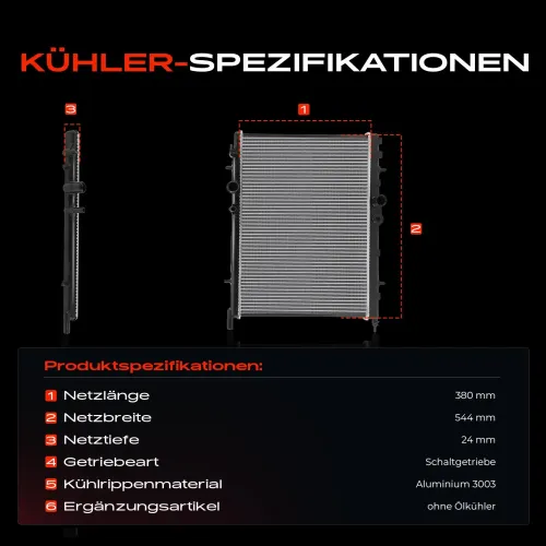 Kühler, Motorkühlung Frankberg 5481FB0029434 Bild Kühler, Motorkühlung Frankberg 5481FB0029434