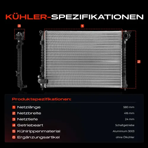 Kühler, Motorkühlung Frankberg 5481FB0029437 Bild Kühler, Motorkühlung Frankberg 5481FB0029437