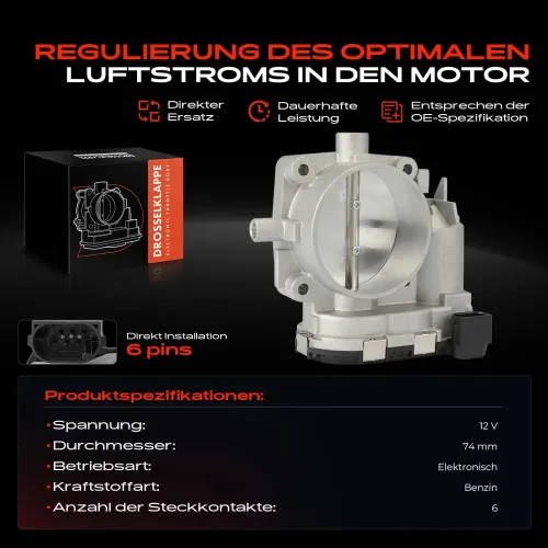 Drosselklappenstutzen 12 V Frankberg 5481FB0029457 Bild Drosselklappenstutzen 12 V Frankberg 5481FB0029457