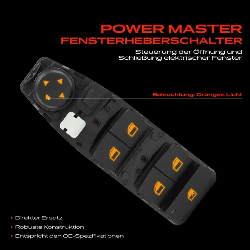 Schalter, Fensterheber fahrerseitig Frankberg 5481FB0029461 Bild Schalter, Fensterheber fahrerseitig Frankberg 5481FB0029461