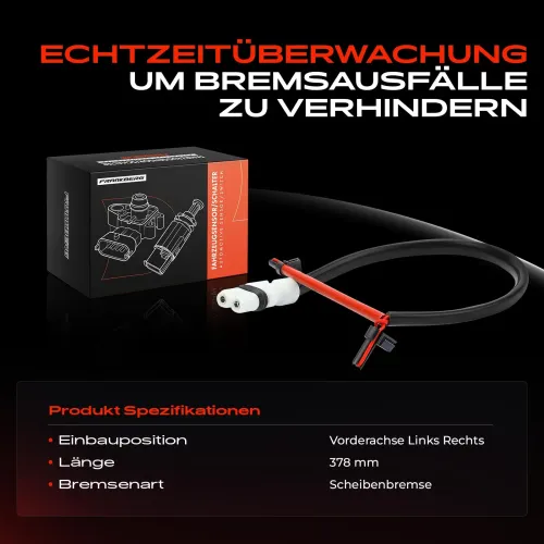 Warnkontakt, Bremsbelagverschleiß Vorderachse beidseitig Frankberg 5481FB0029513 Bild Warnkontakt, Bremsbelagverschleiß Vorderachse beidseitig Frankberg 5481FB0029513