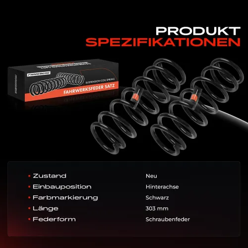 Fahrwerksfeder Hinterachse Frankberg 5481FB0029565 Bild Fahrwerksfeder Hinterachse Frankberg 5481FB0029565