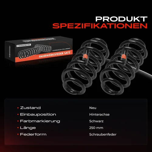 Fahrwerksfeder Hinterachse Frankberg 5481FB0029573 Bild Fahrwerksfeder Hinterachse Frankberg 5481FB0029573