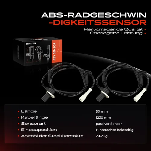 Sensor, Raddrehzahl Hinterachse beidseitig Frankberg 5481FB0029590 Bild Sensor, Raddrehzahl Hinterachse beidseitig Frankberg 5481FB0029590