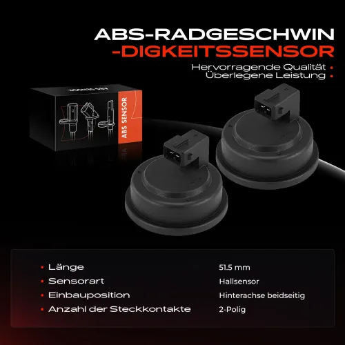 Sensor, Raddrehzahl Hinterachse beidseitig Frankberg 5481FB0029607 Bild Sensor, Raddrehzahl Hinterachse beidseitig Frankberg 5481FB0029607