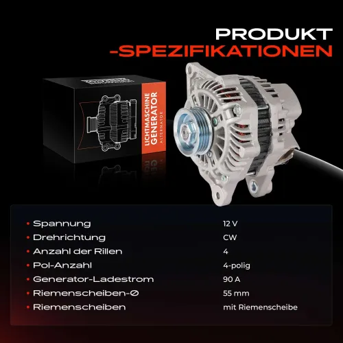 Generator 12 V Frankberg 5481FB0029633 Bild Generator 12 V Frankberg 5481FB0029633