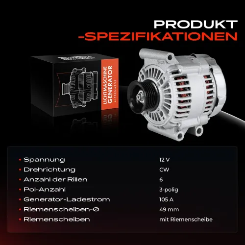 Generator 12 V Frankberg 5481FB0029664 Bild Generator 12 V Frankberg 5481FB0029664