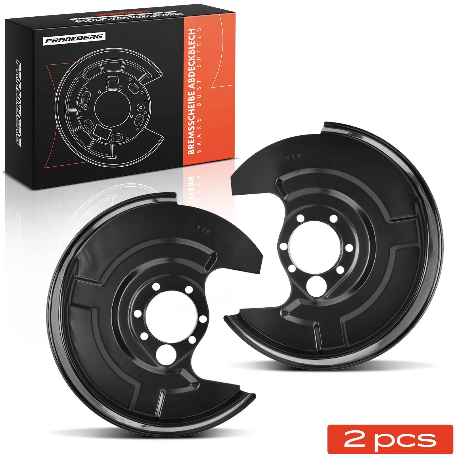 Spritzblech, Bremsscheibe Hinterachse beidseitig Frankberg 5481FB0029692