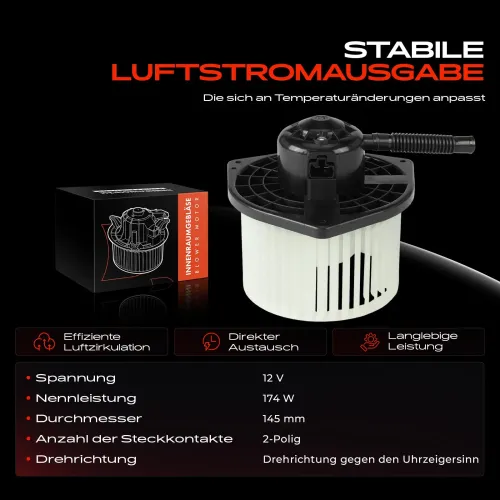 Innenraumgebläse 12 V Frankberg 5481FB0029721 Bild Innenraumgebläse 12 V Frankberg 5481FB0029721