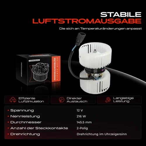 Innenraumgebläse 12 V Frankberg 5481FB0029725 Bild Innenraumgebläse 12 V Frankberg 5481FB0029725