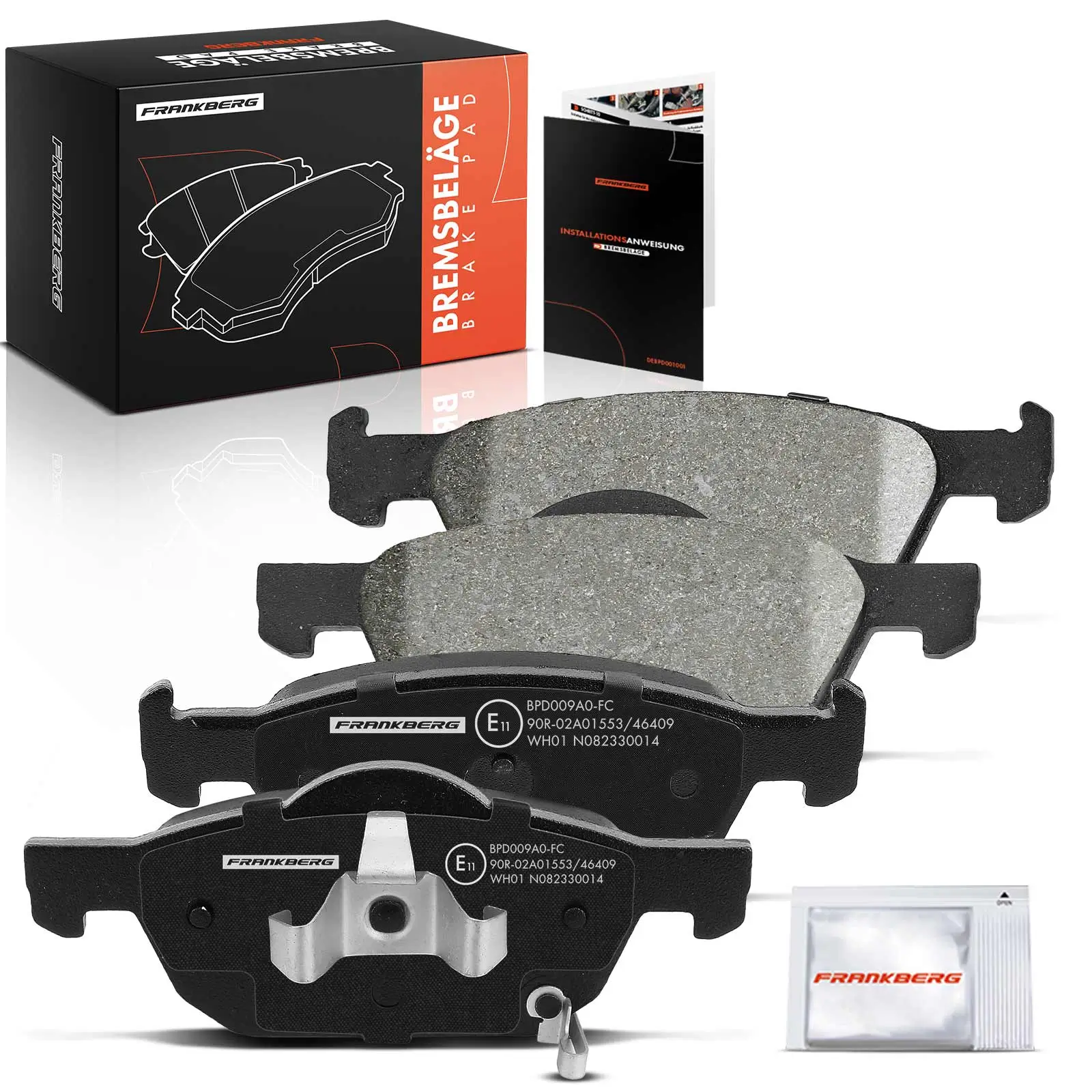 Bremsbelagsatz, Scheibenbremse Vorderachse beidseitig Frankberg 5481FB0029732