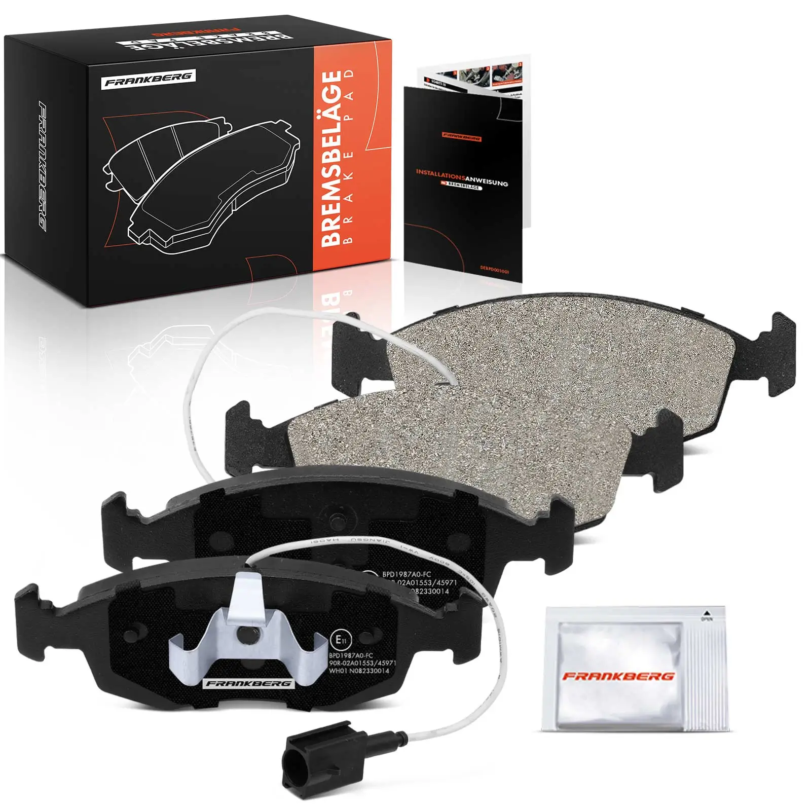 Bremsbelagsatz, Scheibenbremse Vorderachse beidseitig Frankberg 5481FB0029742