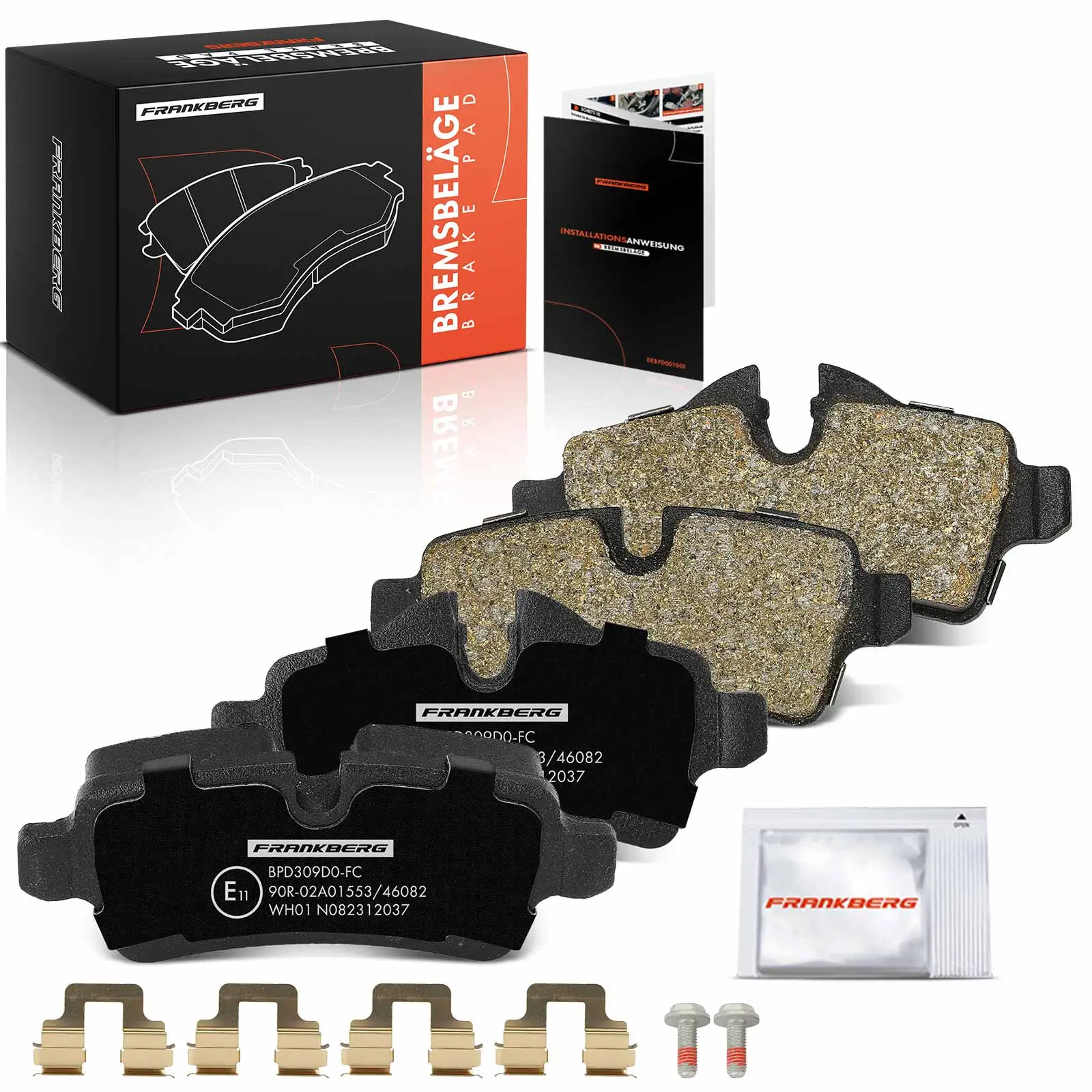 Bremsbelagsatz, Scheibenbremse Hinterachse beidseitig Frankberg 5481FB0029757