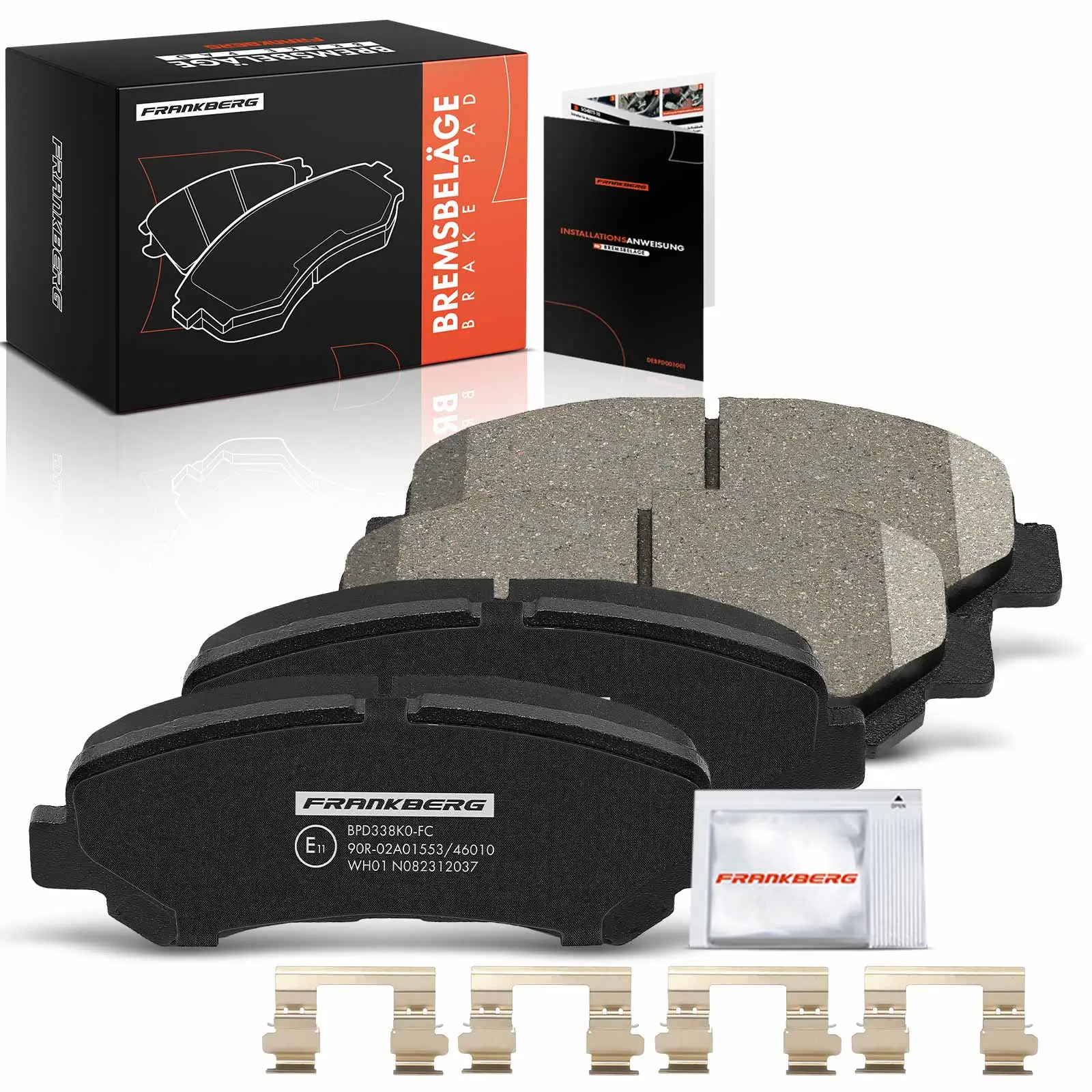 Bremsbelagsatz, Scheibenbremse Vorderachse beidseitig Frankberg 5481FB0029760