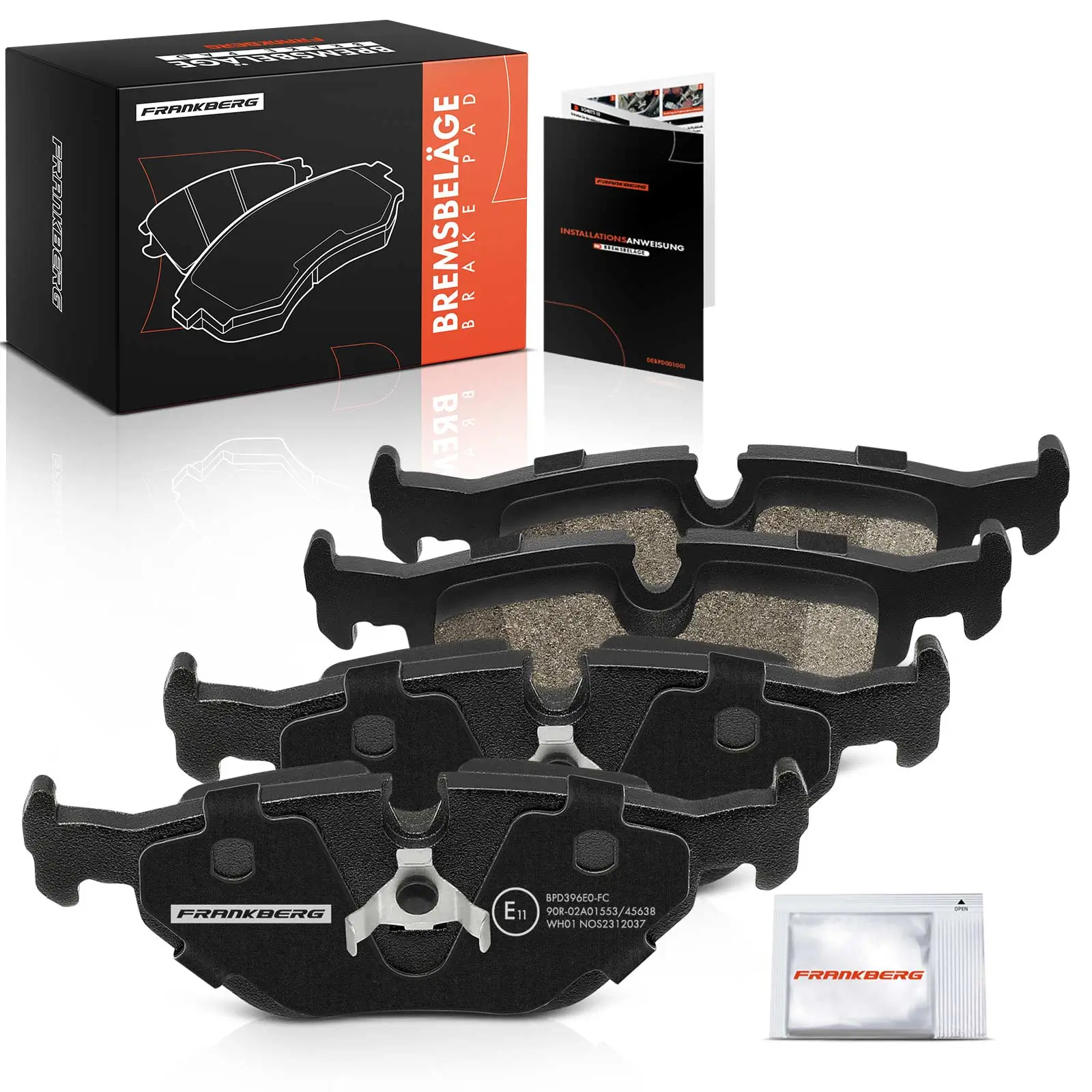 Bremsbelagsatz, Scheibenbremse Hinterachse beidseitig Frankberg 5481FB0029763