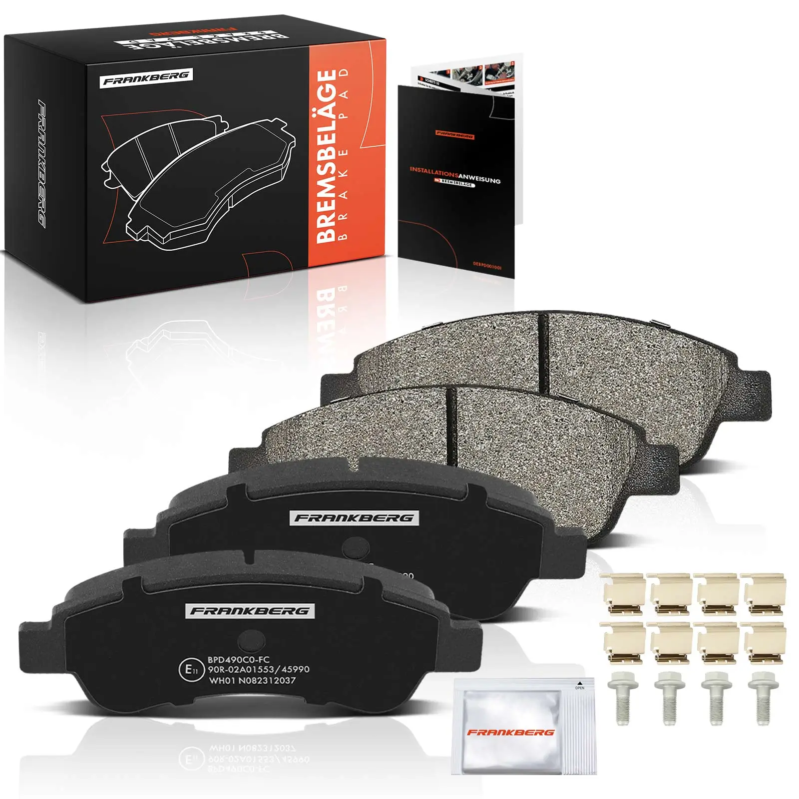 Bremsbelagsatz, Scheibenbremse Hinterachse beidseitig Frankberg 5481FB0029771