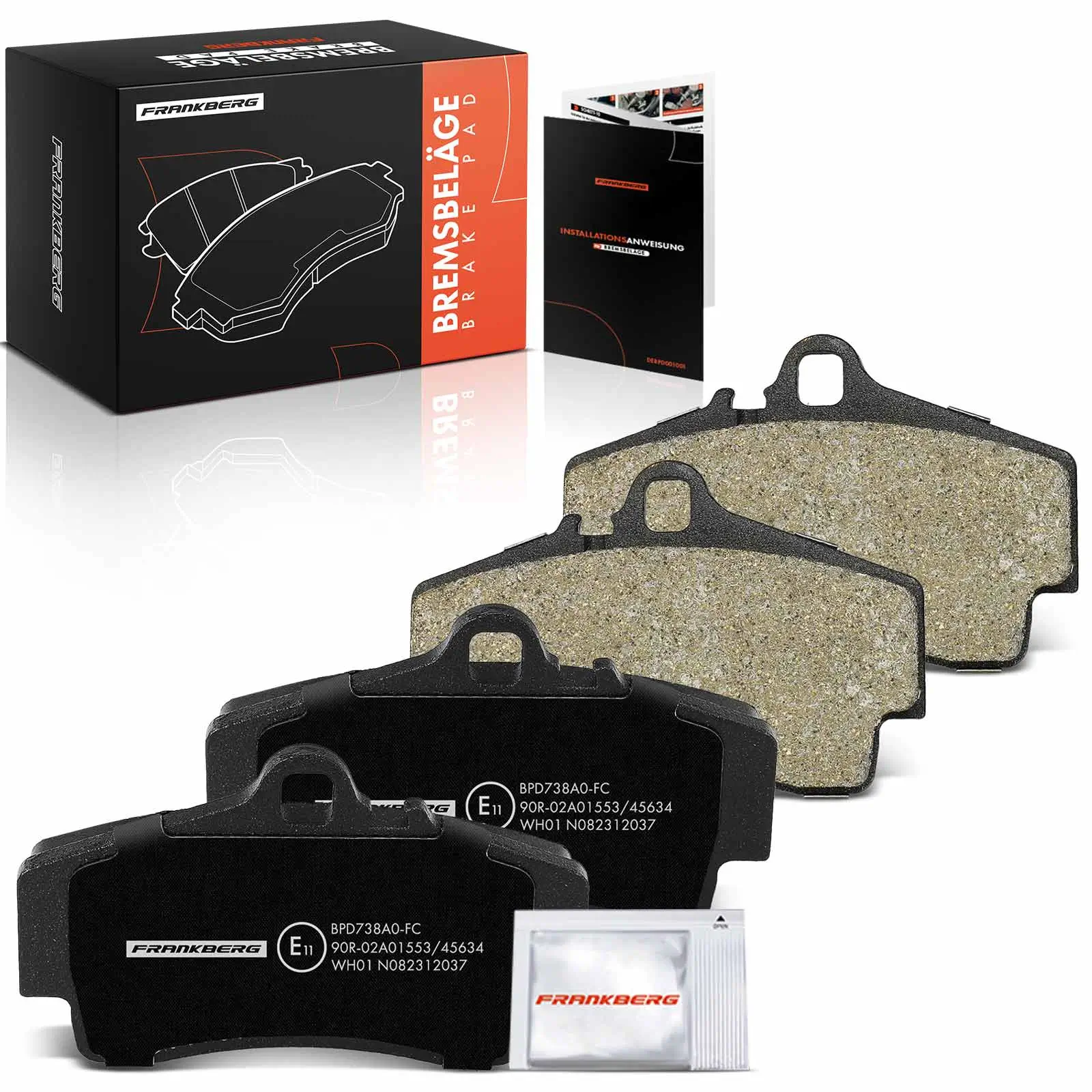 Bremsbelagsatz, Scheibenbremse Hinterachse beidseitig Frankberg 5481FB0029790