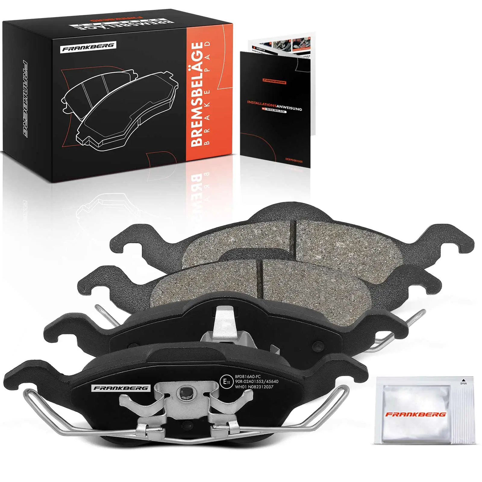 Bremsbelagsatz, Scheibenbremse Vorderachse beidseitig Frankberg 5481FB0029794