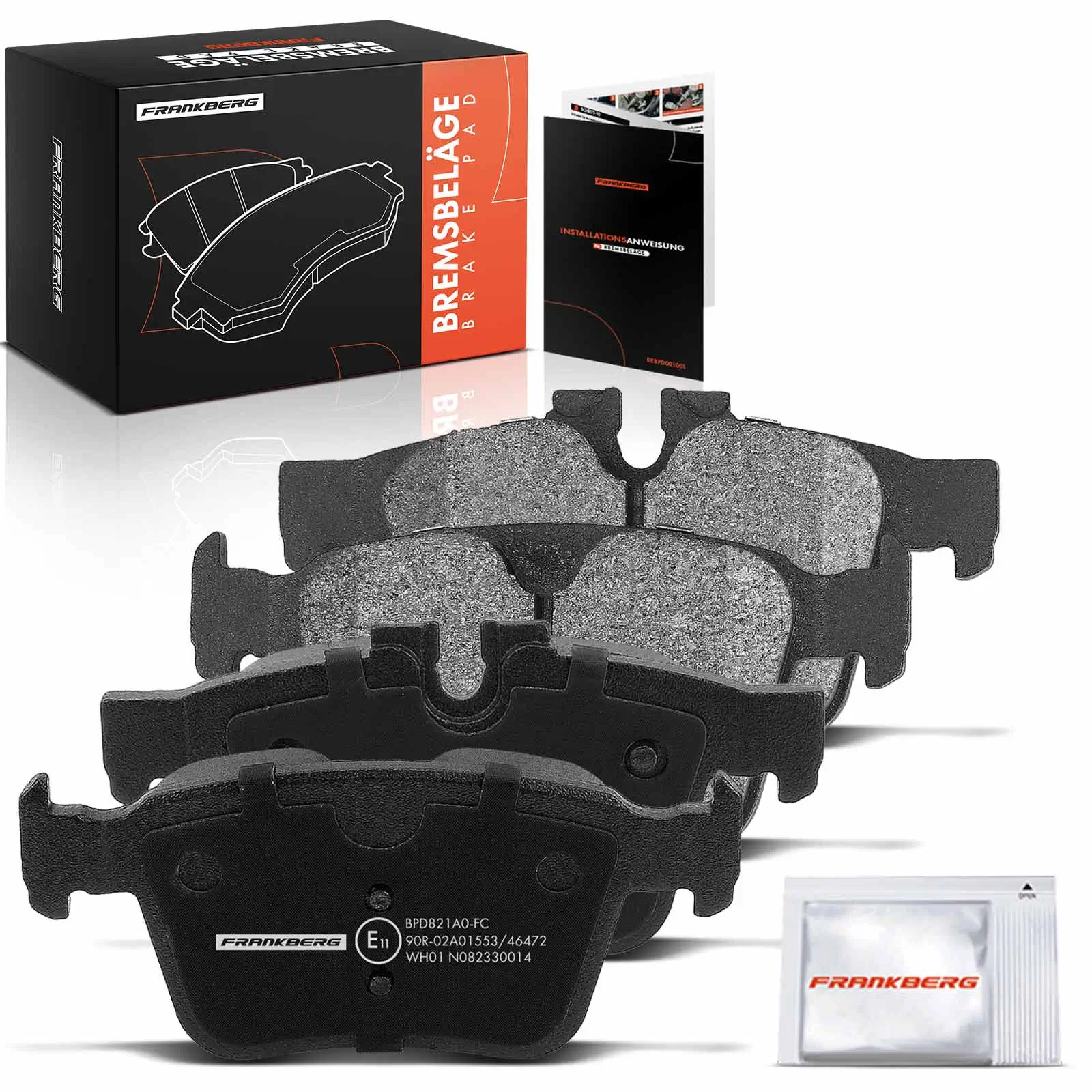Bremsbelagsatz, Scheibenbremse Hinterachse beidseitig Frankberg 5481FB0029795