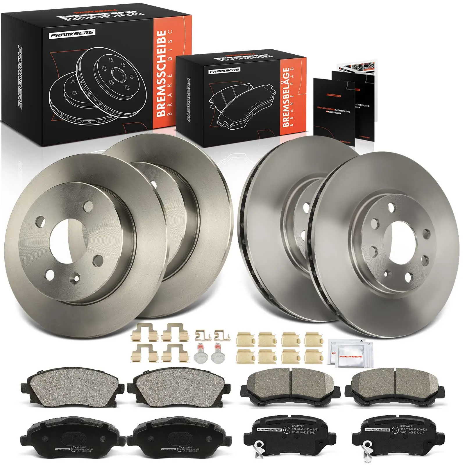 Bremsensatz, Scheibenbremse Vorderachse Hinterachse Frankberg 5481FB0029829