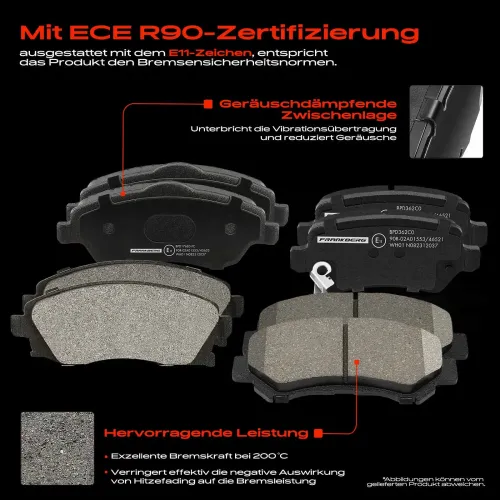 Bremsensatz, Scheibenbremse Vorderachse Hinterachse Frankberg 5481FB0029829 Bild Bremsensatz, Scheibenbremse Vorderachse Hinterachse Frankberg 5481FB0029829