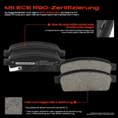 Bremsensatz, Scheibenbremse Hinterachse Frankberg 5481FB0029831 Bild Bremsensatz, Scheibenbremse Hinterachse Frankberg 5481FB0029831