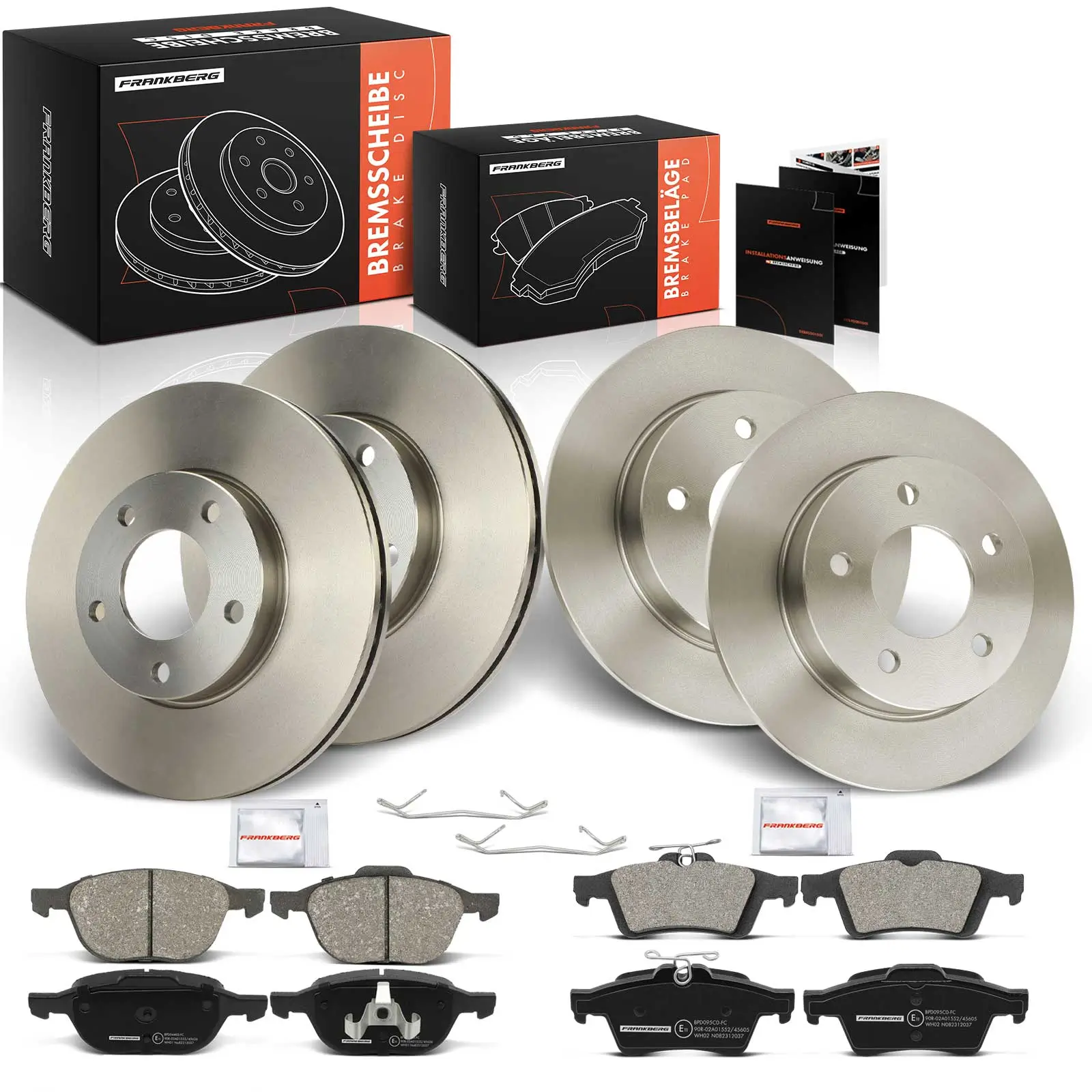 Bremsensatz, Scheibenbremse Vorderachse Hinterachse Frankberg 5481FB0029839