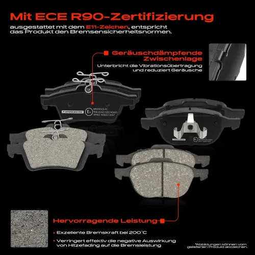 Bremsensatz, Scheibenbremse Vorderachse Hinterachse Frankberg 5481FB0029839 Bild Bremsensatz, Scheibenbremse Vorderachse Hinterachse Frankberg 5481FB0029839