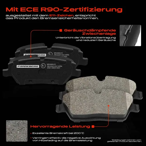 Bremsensatz, Scheibenbremse Vorderachse Frankberg 5481FB0029840 Bild Bremsensatz, Scheibenbremse Vorderachse Frankberg 5481FB0029840