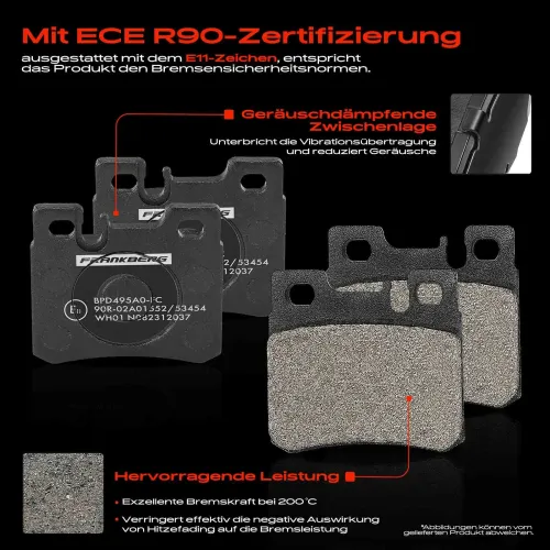 Bremsensatz, Scheibenbremse Hinterachse Frankberg 5481FB0029847 Bild Bremsensatz, Scheibenbremse Hinterachse Frankberg 5481FB0029847