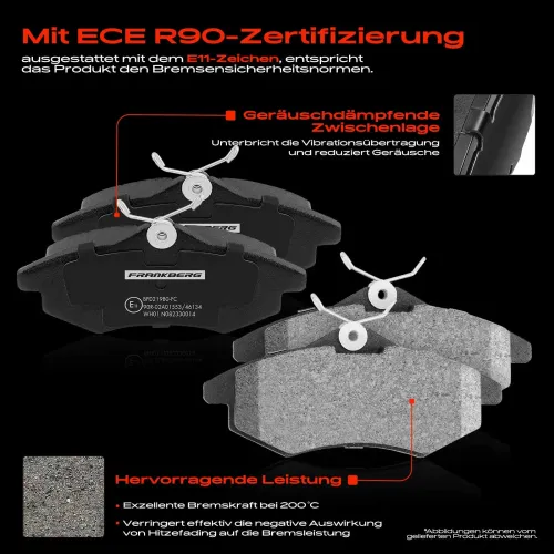 Bremsensatz, Scheibenbremse Vorderachse Frankberg 5481FB0029850 Bild Bremsensatz, Scheibenbremse Vorderachse Frankberg 5481FB0029850