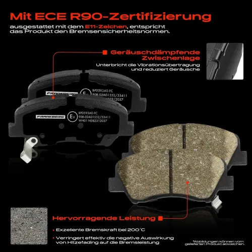 Bremsensatz, Scheibenbremse Vorderachse Frankberg 5481FB0029867 Bild Bremsensatz, Scheibenbremse Vorderachse Frankberg 5481FB0029867
