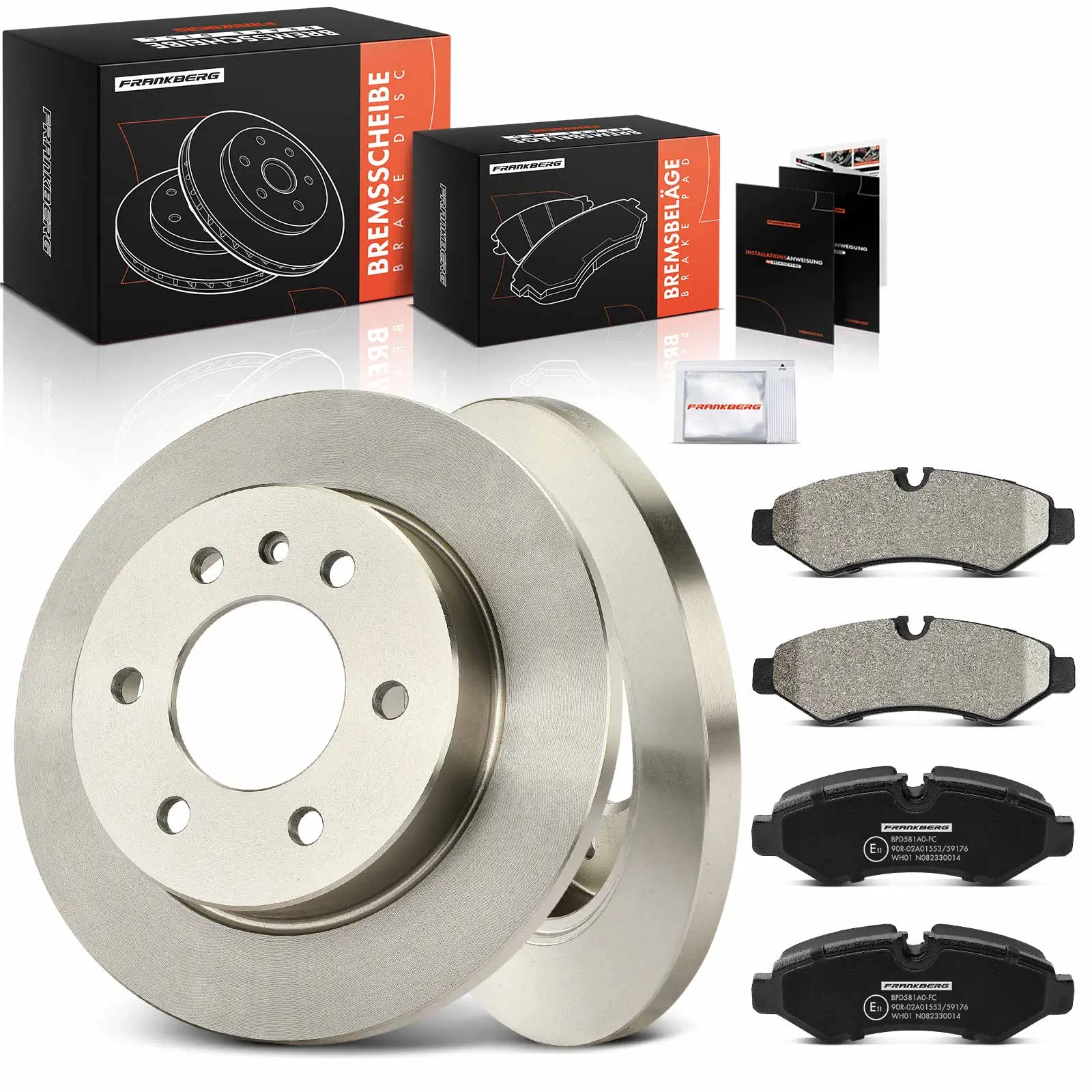 Bremsensatz, Scheibenbremse Hinterachse Frankberg 5481FB0029868