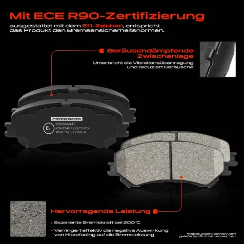 Bremsensatz, Scheibenbremse Vorderachse Frankberg 5481FB0029872 Bild Bremsensatz, Scheibenbremse Vorderachse Frankberg 5481FB0029872