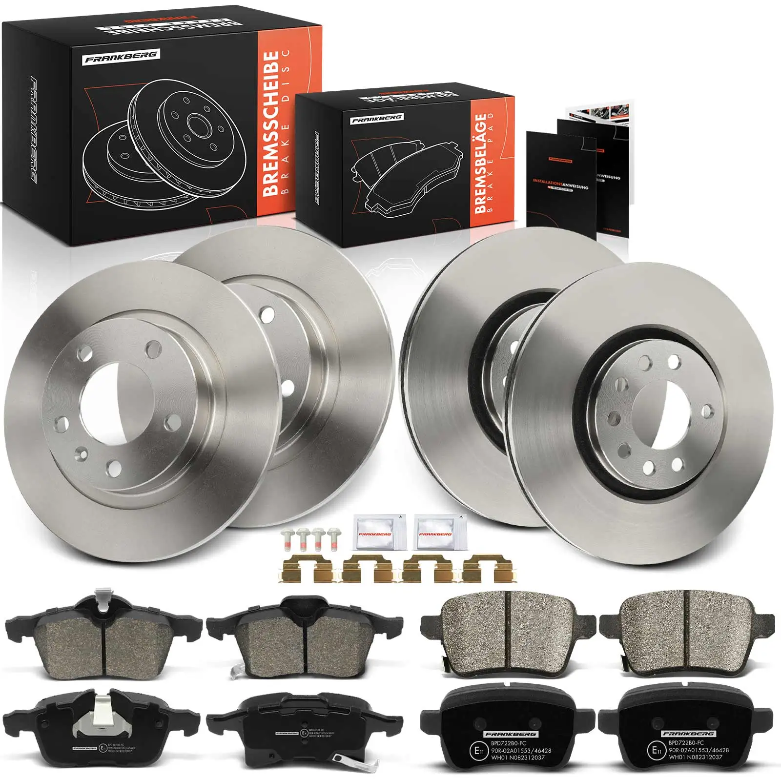 Bremsensatz, Scheibenbremse Vorderachse Hinterachse Frankberg 5481FB0029877