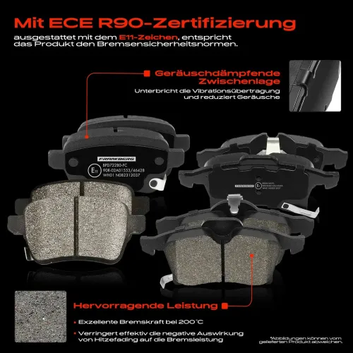 Bremsensatz, Scheibenbremse Vorderachse Hinterachse Frankberg 5481FB0029877 Bild Bremsensatz, Scheibenbremse Vorderachse Hinterachse Frankberg 5481FB0029877