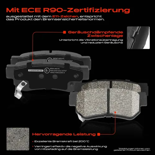 Bremsensatz, Scheibenbremse Hinterachse Frankberg 5481FB0029879 Bild Bremsensatz, Scheibenbremse Hinterachse Frankberg 5481FB0029879