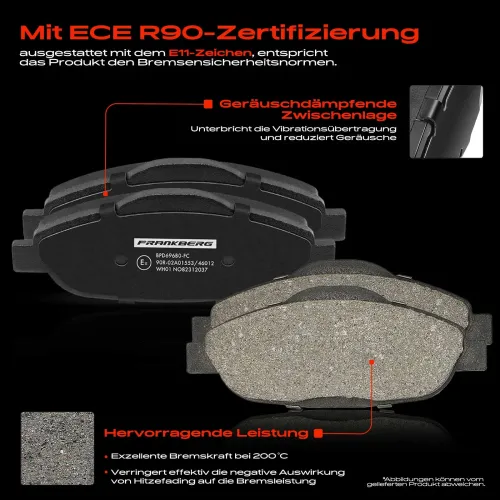 Bremsensatz, Scheibenbremse Vorderachse Frankberg 5481FB0029882 Bild Bremsensatz, Scheibenbremse Vorderachse Frankberg 5481FB0029882