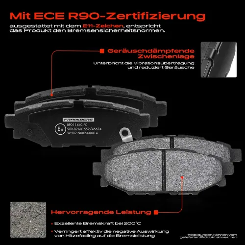 Bremsensatz, Scheibenbremse Hinterachse Frankberg 5481FB0029887 Bild Bremsensatz, Scheibenbremse Hinterachse Frankberg 5481FB0029887
