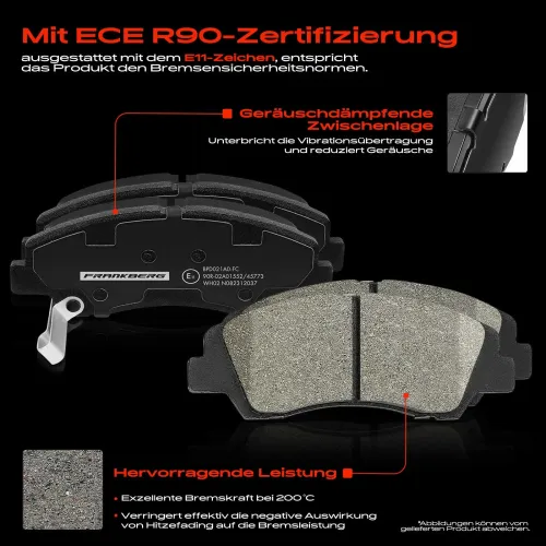Bremsensatz, Scheibenbremse Vorderachse Frankberg 5481FB0029893 Bild Bremsensatz, Scheibenbremse Vorderachse Frankberg 5481FB0029893
