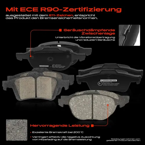 Bremsensatz, Scheibenbremse Vorderachse Hinterachse Frankberg 5481FB0029896 Bild Bremsensatz, Scheibenbremse Vorderachse Hinterachse Frankberg 5481FB0029896