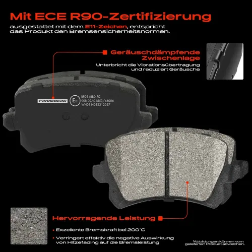 Bremsensatz, Scheibenbremse Hinterachse Frankberg 5481FB0029902 Bild Bremsensatz, Scheibenbremse Hinterachse Frankberg 5481FB0029902