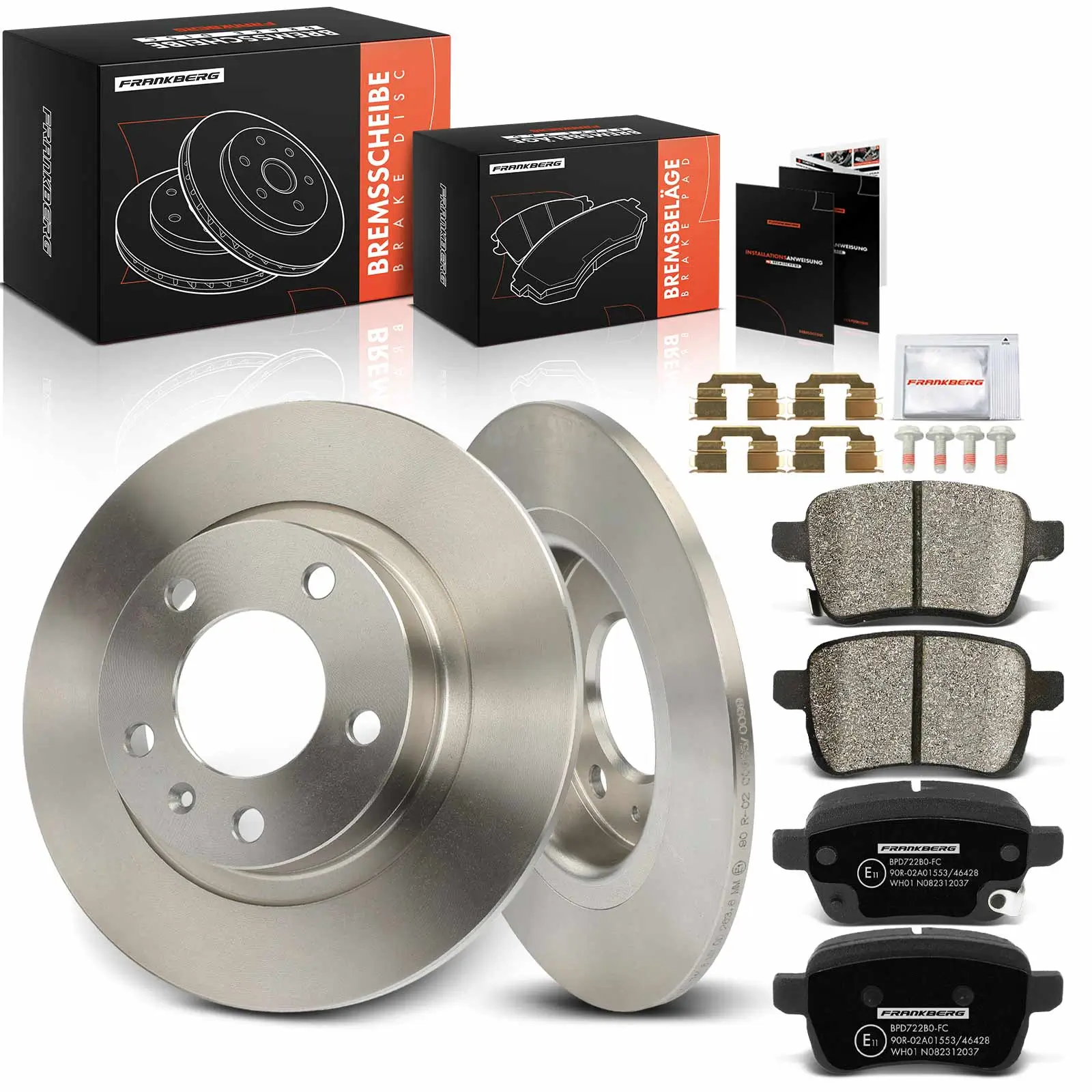 Bremsensatz, Scheibenbremse Hinterachse Frankberg 5481FB0029909