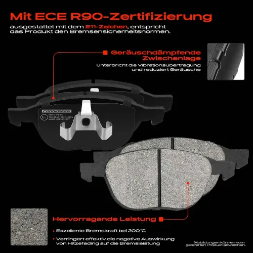 Bremsensatz, Scheibenbremse Vorderachse Frankberg 5481FB0029912 Bild Bremsensatz, Scheibenbremse Vorderachse Frankberg 5481FB0029912