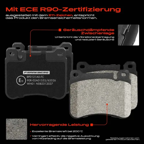 Bremsensatz, Scheibenbremse Vorderachse Frankberg 5481FB0029915 Bild Bremsensatz, Scheibenbremse Vorderachse Frankberg 5481FB0029915